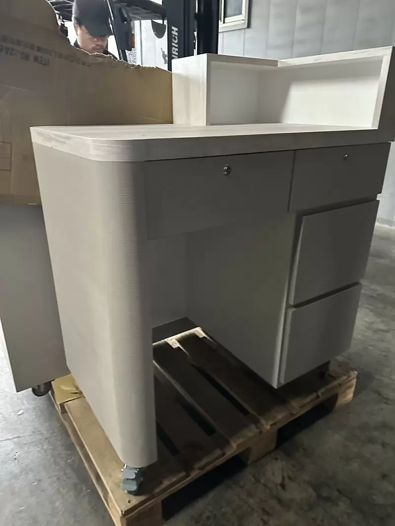 單人小櫃台-訂製裝輪櫃檯