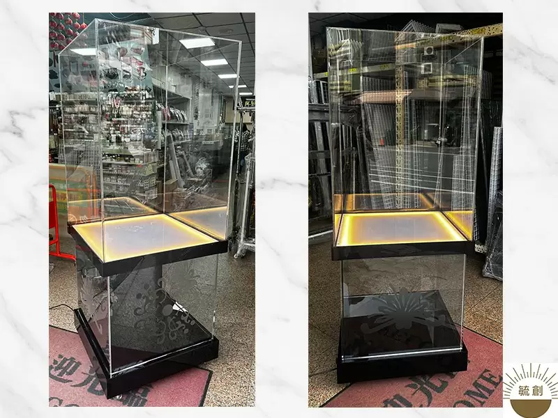 蓮花塔壓克力展示櫃｜靈堂佈置展示櫃