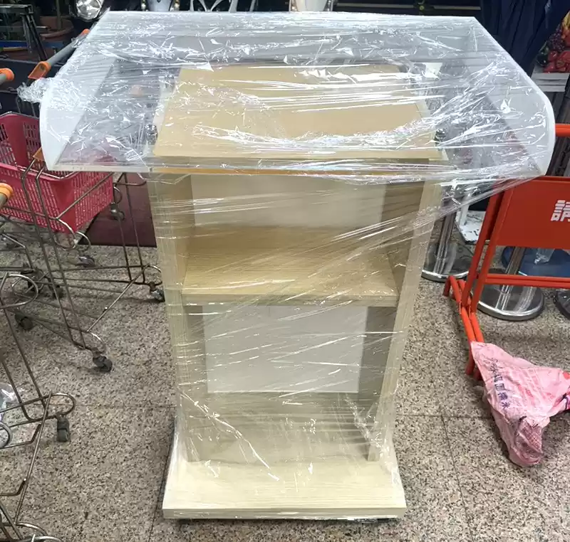 校園壓克力講桌-客製化Logo