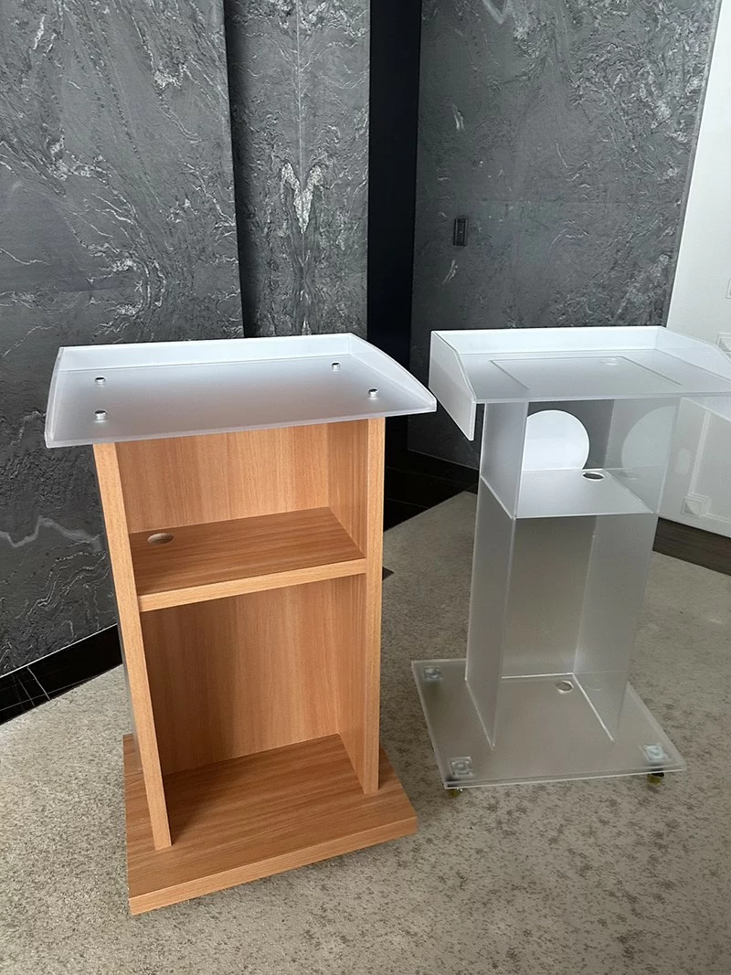 壓克力講桌-銀行講台訂製