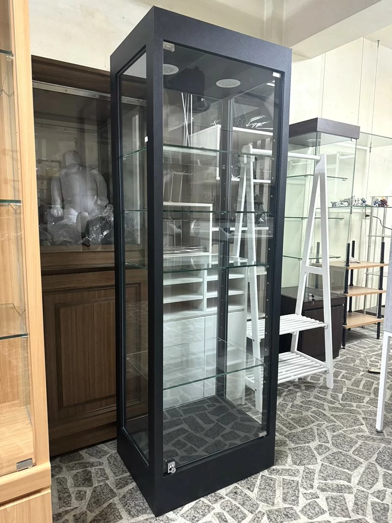 黑色玻璃櫃-木框玻璃展示櫃
