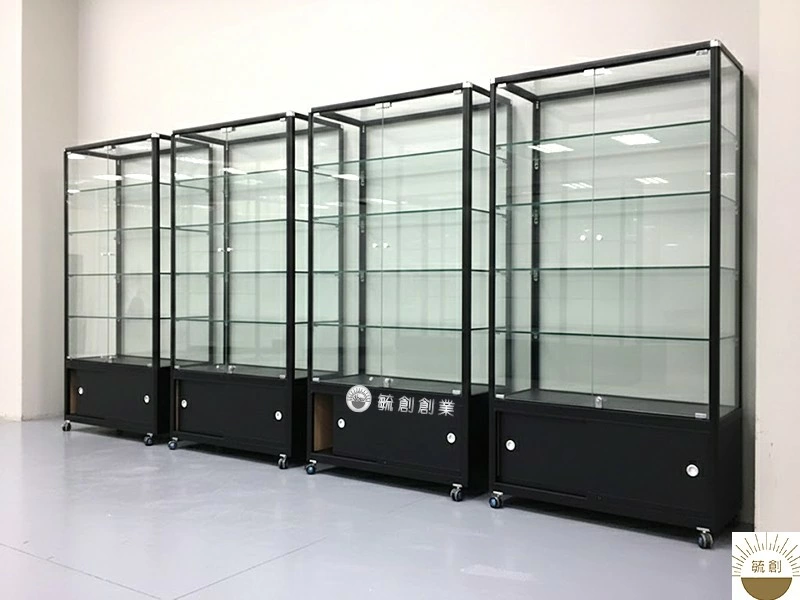 鋁料邊框展示櫃/玻璃展示櫃/直立玻璃櫃