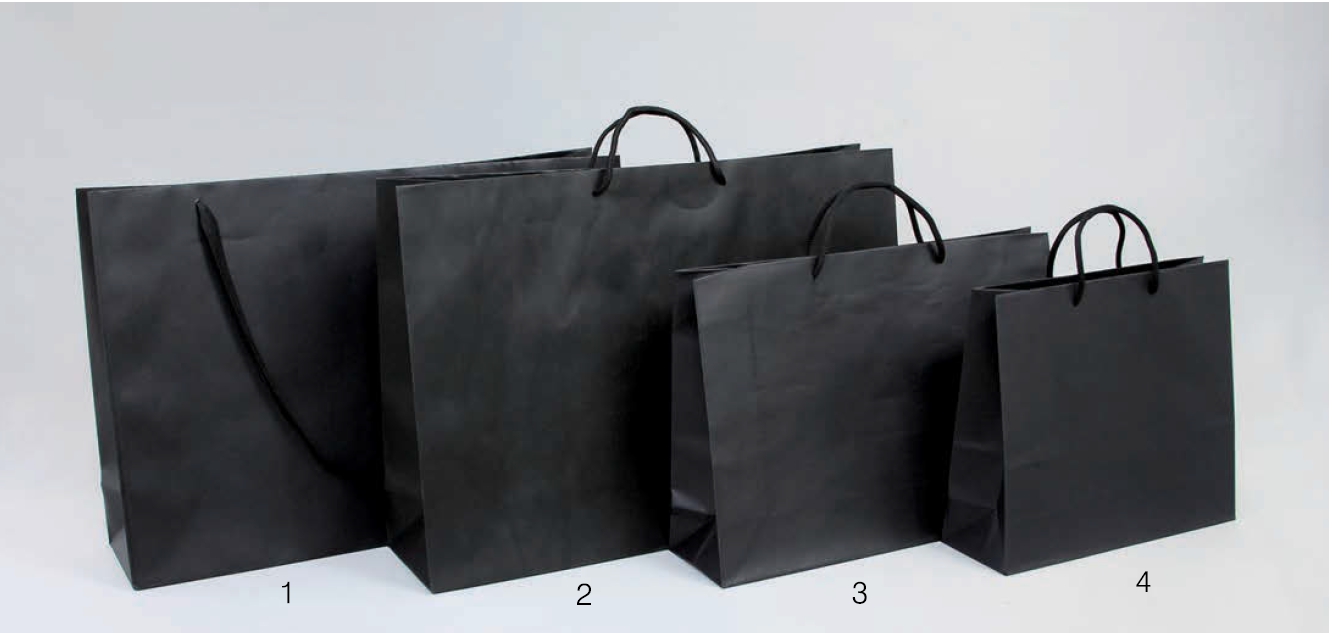素黑色 手提紙袋 (編號1 ~ 4)