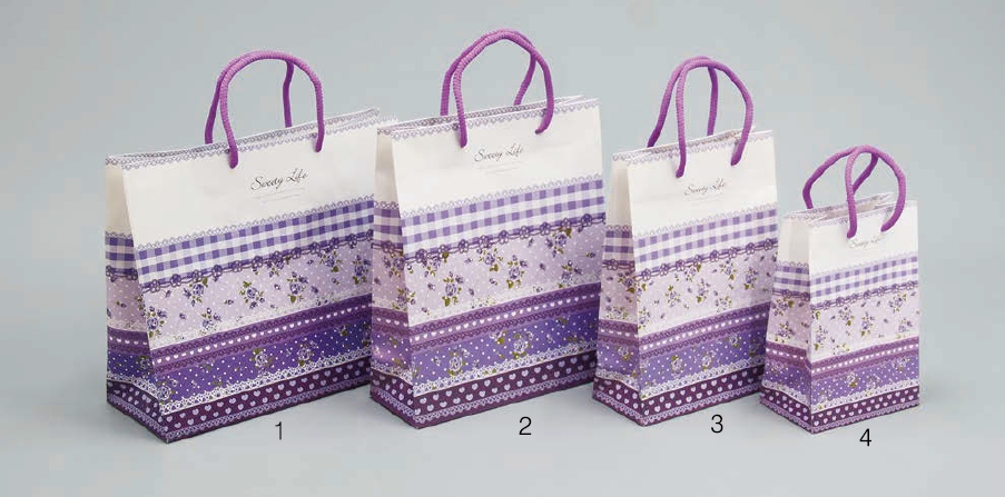 玫瑰園-紫 手提紙袋