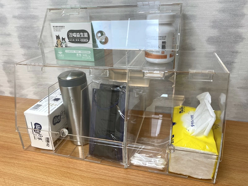 壓克力收納盒/透明掀蓋盒/分隔盒
