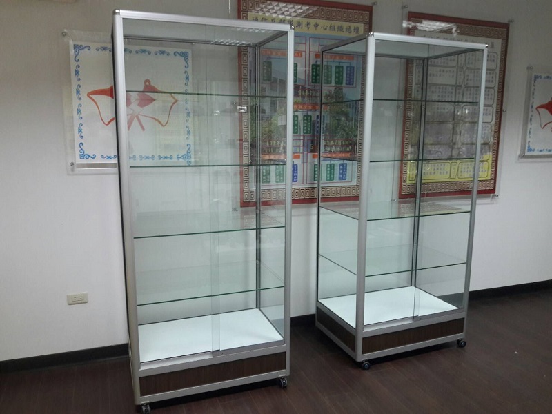 直立玻璃展示櫃-軍公教客製