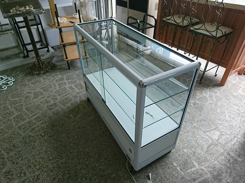 玻璃展示櫃(白)