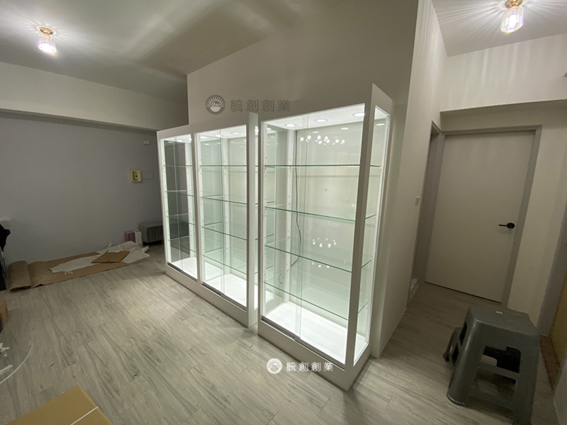 白色展示櫃 模型玻璃櫃