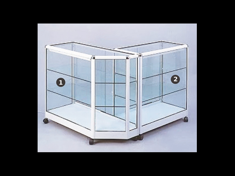 玻璃展示櫃-可合併式