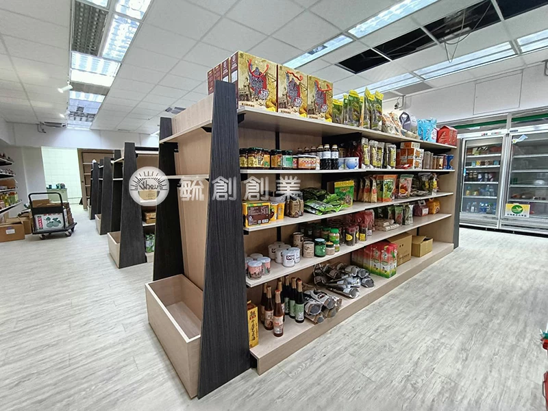 木作超市貨架 賣場商品陳列架