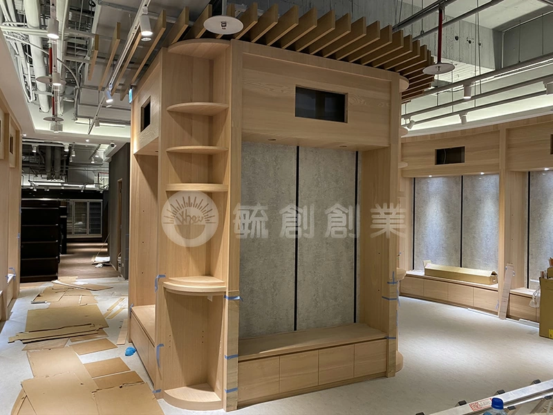 壁面展示櫃/中島木櫃訂製