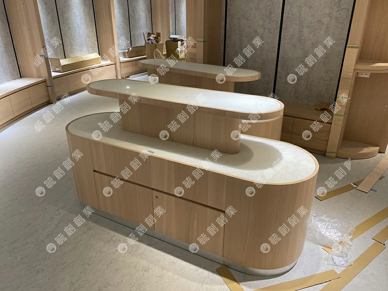 壁面展示櫃/中島木櫃訂製