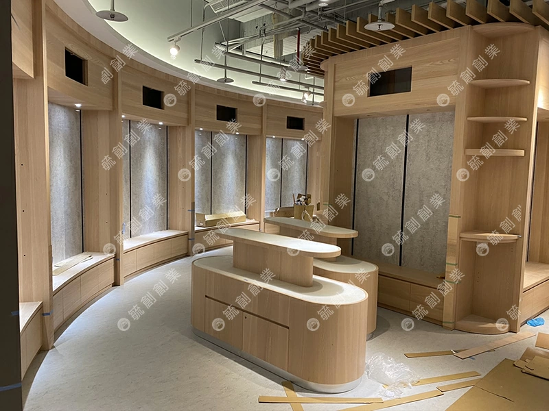 壁面展示櫃/中島木櫃訂製