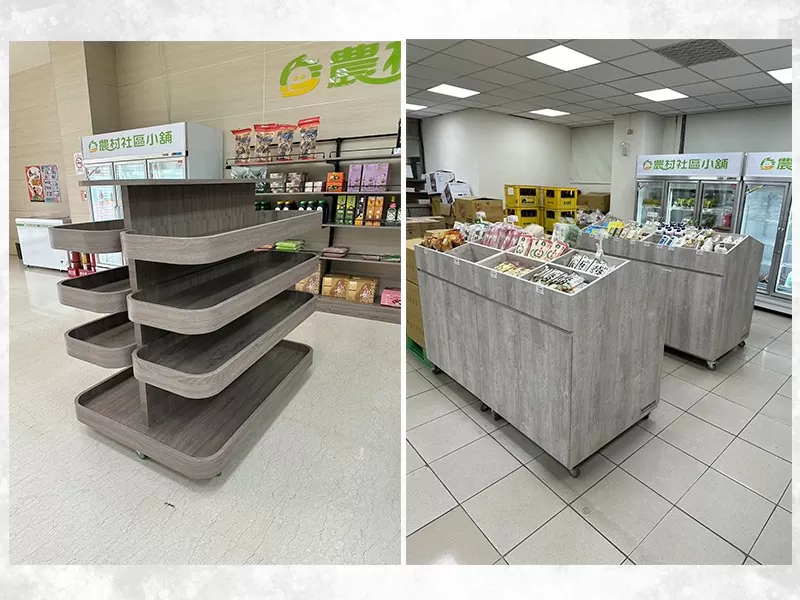 農產品展示架-農村社區小舖
