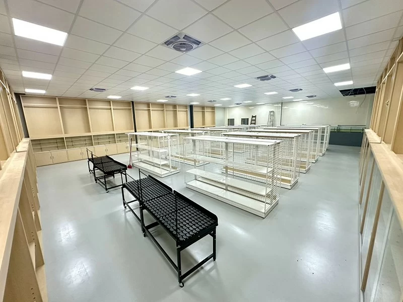 釣具店商場規劃 | 竹南釣具店陳列架