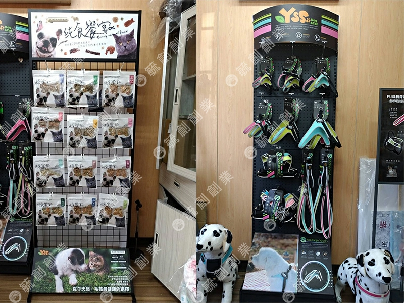 寵物店 商品展示架-單品架實作案例