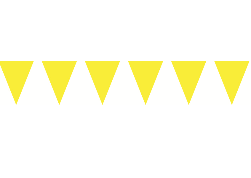 三角串旗-黃色