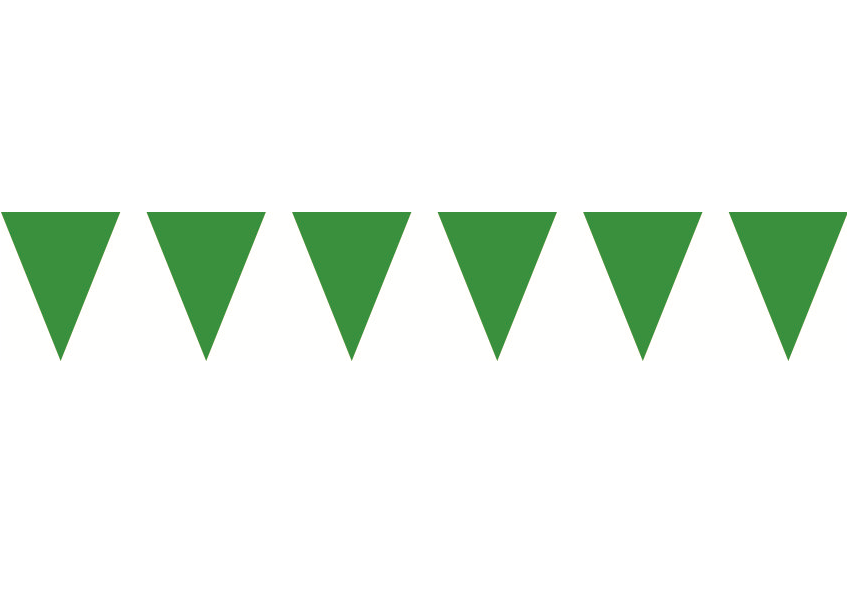 三角串旗-綠色