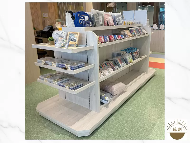 文具店中島架 | 木紋雙面展示櫃