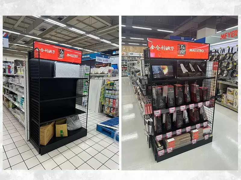 刀具展示架-燈箱貨架