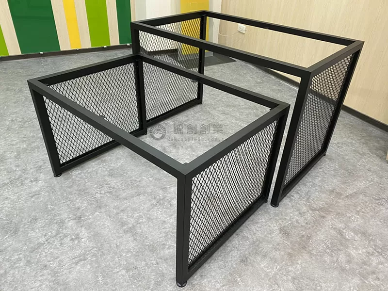 proimages/G超市陳列貨架/ux鐵架訂製/黑菱形網子母桌C-jpg.webp