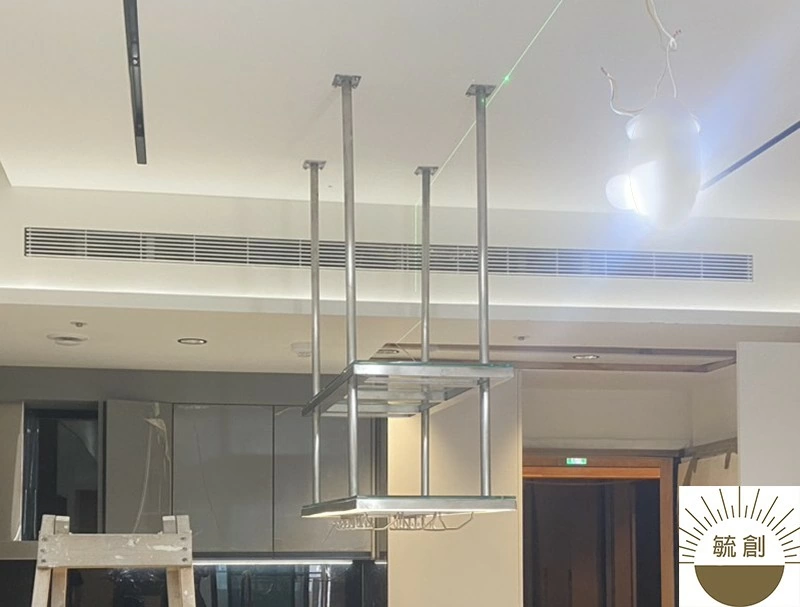 LED不鏽鋼吊架 | 廚房吧檯吊架