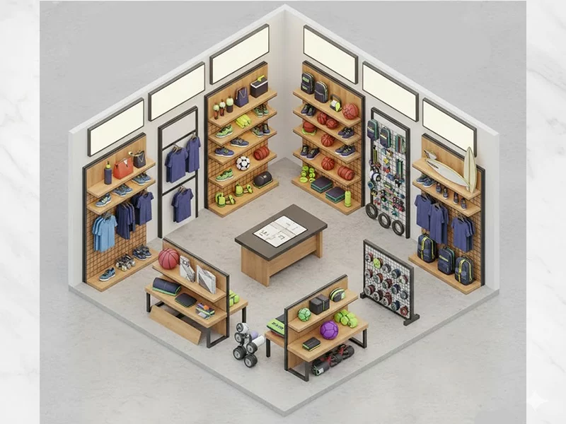 運動用品店面規劃 | 陳列架/展示櫃訂製