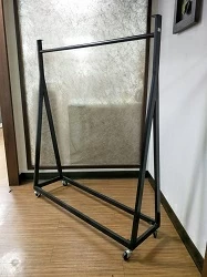 上下置物扁管掛衣展示架