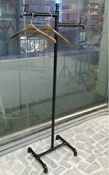 工業風-雙水龍頭掛衣架