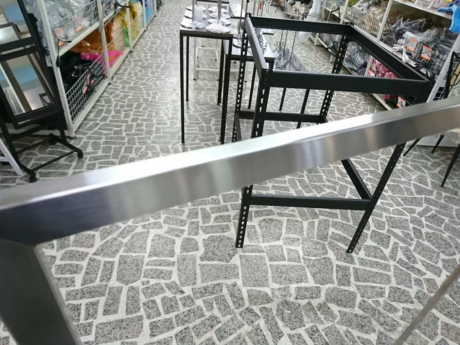 不鏽鋼掛衣展示架