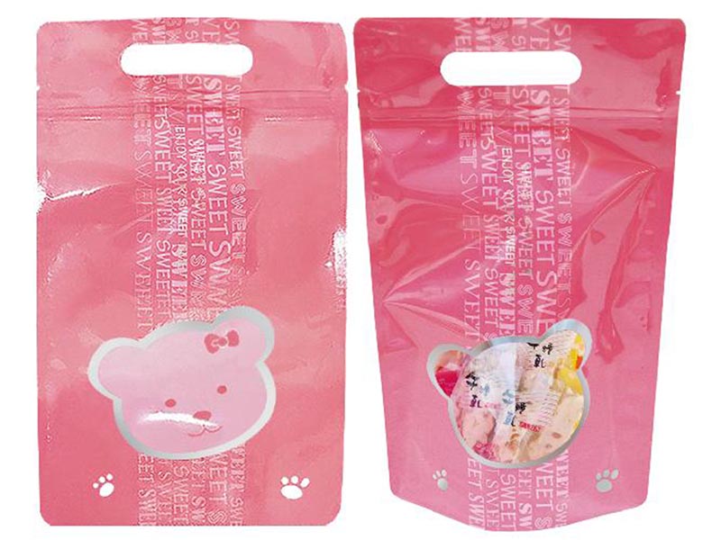 粉紅甜蜜熊 手提夾鏈袋 - 一斤