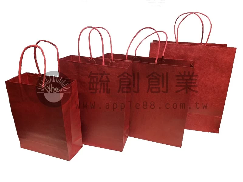 手提紙袋 素紅色