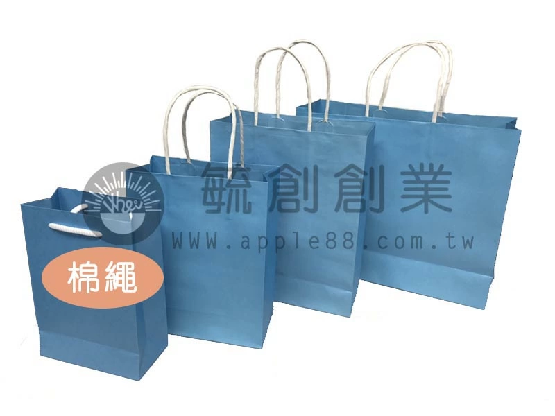 手提紙袋 天藍色