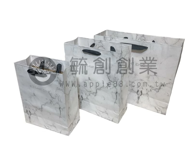 手提紙袋 大理石紋