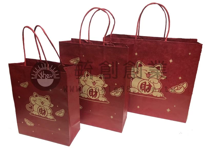 手提紙袋 招財貓